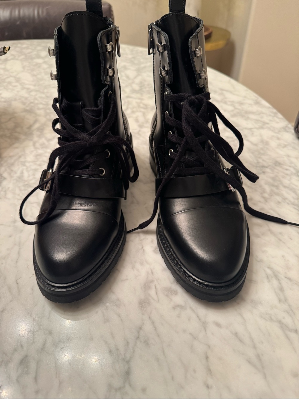 AllSaints Black Leather “Donita” Boot